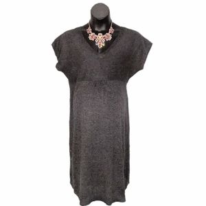 Old Navy Maternity Sweater Dress and Tights - Grey
